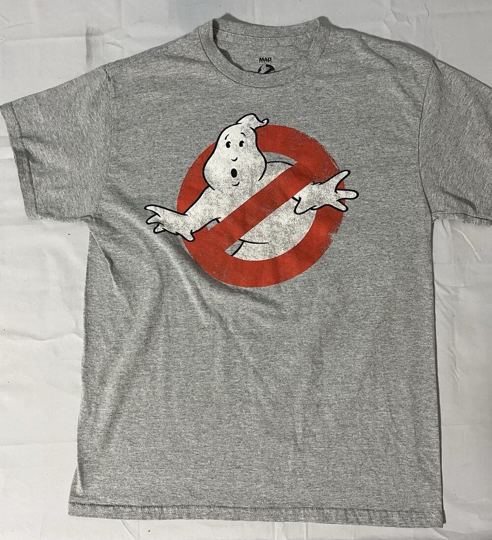 Ghostbusters Ghost Logo Men's Grey Heather T-Shirt New Medium